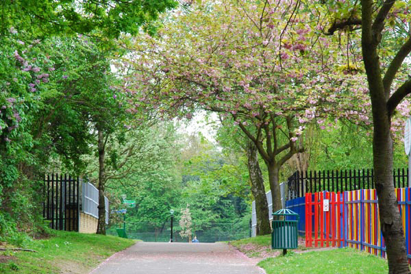 Entering Maryon Park