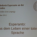 Esperanto - Vortrag von Prof. Sabine Fiedler -