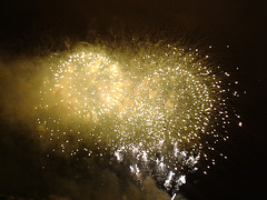 Fuegos artificiales.