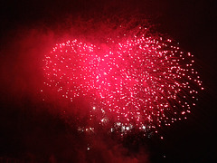 Fuegos artificiales.