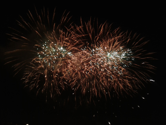 Fuegos artificiales.