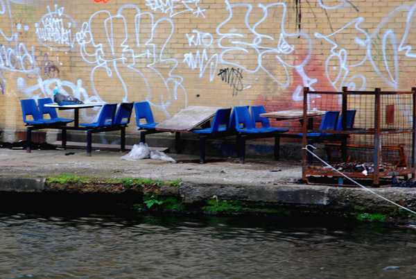 Canalside dining