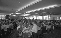 The dining room is enormous