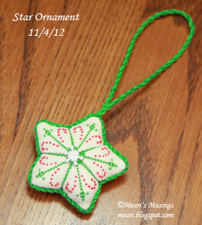 Star Ornament 11/4/12
