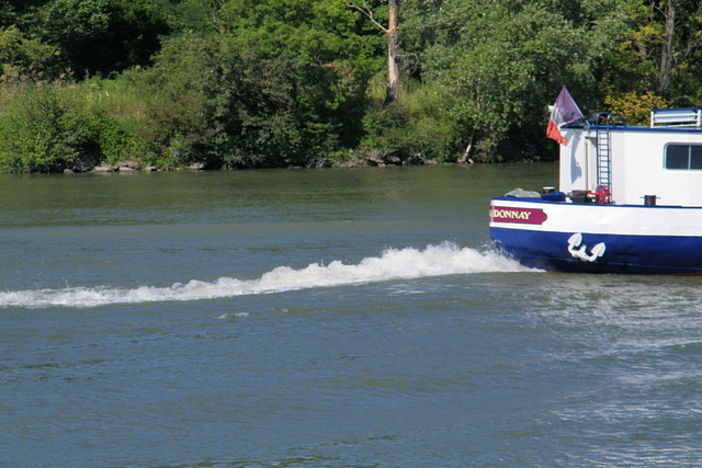 Traîne du bateau