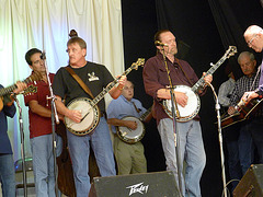 A band with three banjos . . .