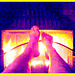 Fait frisquet ce matin / Cold feet looking for heat  -  14 septembre 2012 / Photofiltration flamboyante