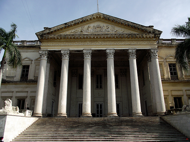 Portico and staircase