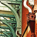 st.pancras station, london, cast iron gargoyles and hoppers