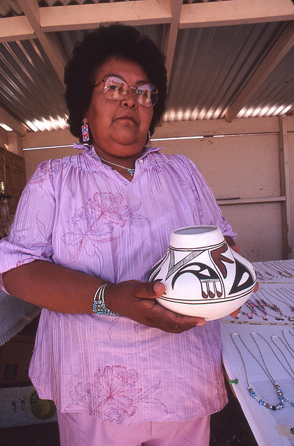 Navajo Potter at Four Corners