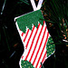 Candy Stripe Stocking Ornament - 1995