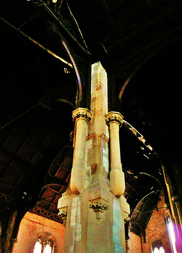 st martin,camden, london 1864 roof pillar