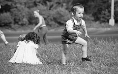 Learning to walk in the grass