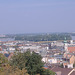 Budapest: panoramo de sur la Burg-monto