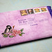 Bird On Blossom Mailart (Front) 7/11/11