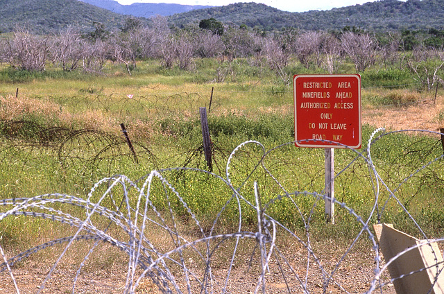 Surrounded by minefields . . .