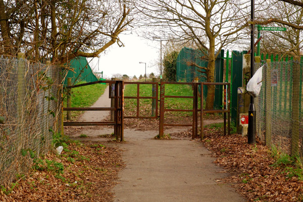 Crossing the New River path