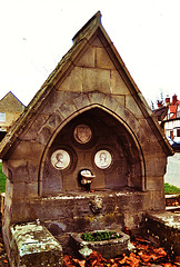 mickleton,glos., graves memorial fountain by burges, 1875