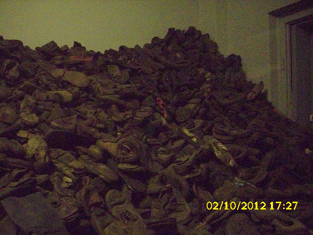 Some of the million of shoes left behind