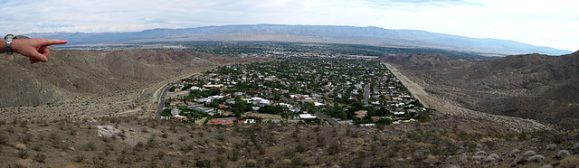 Cathedral City Cove from above