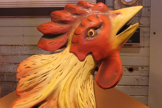 Rooster Head – Herschell Carrousel Factory Museum, Tonawanda, New York