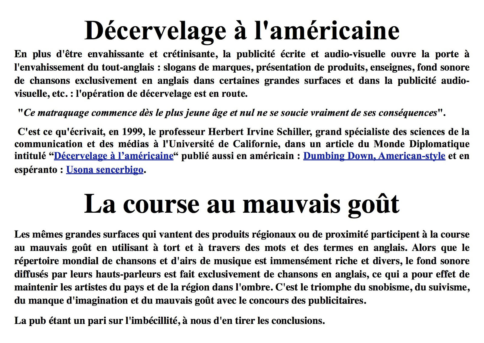 Décervelage à l'américaine