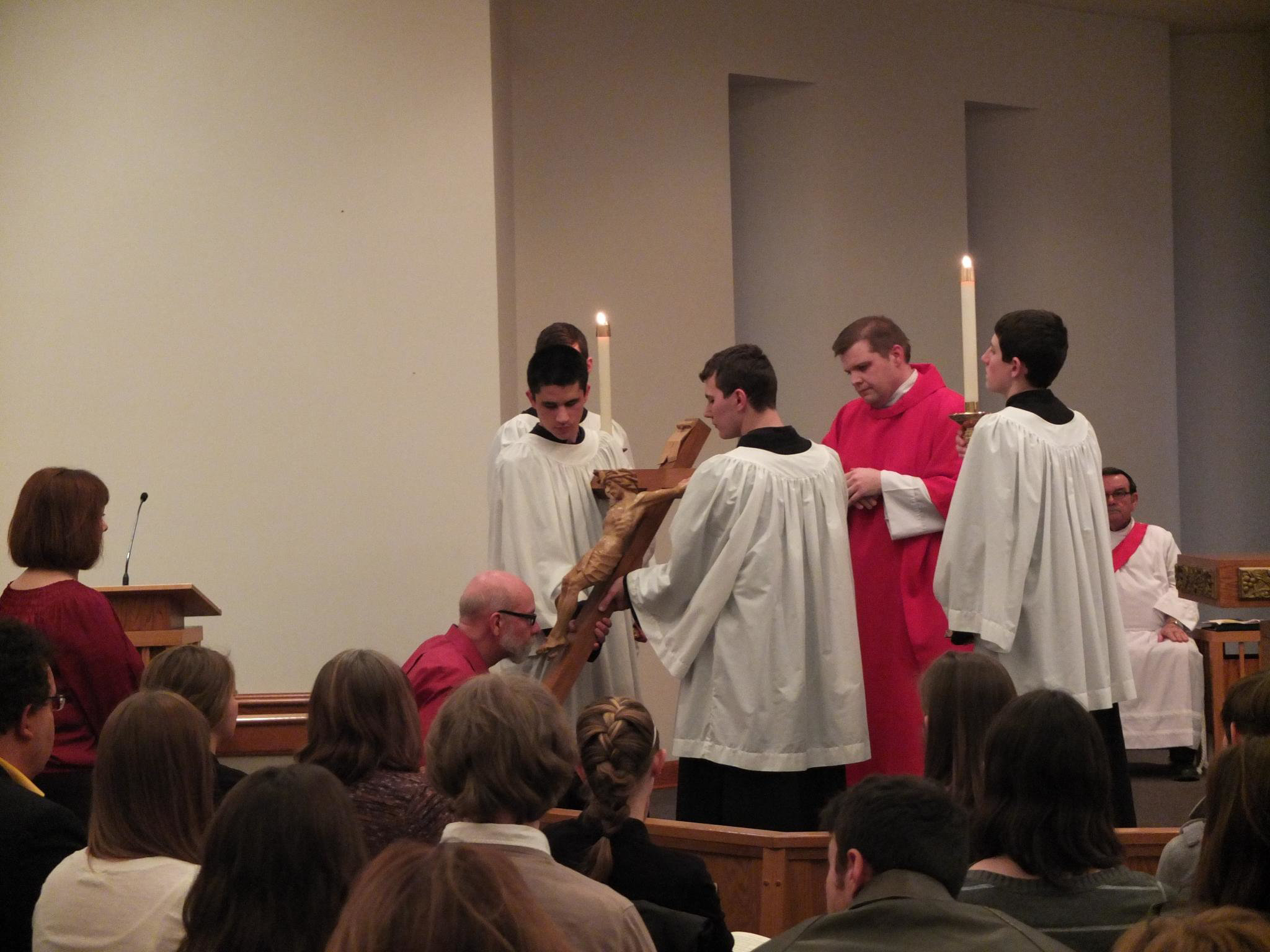 Behold, behold the wood of the Cross . . .