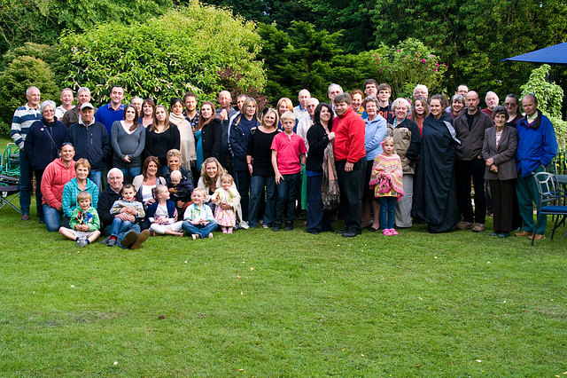 Hog roast: group photo