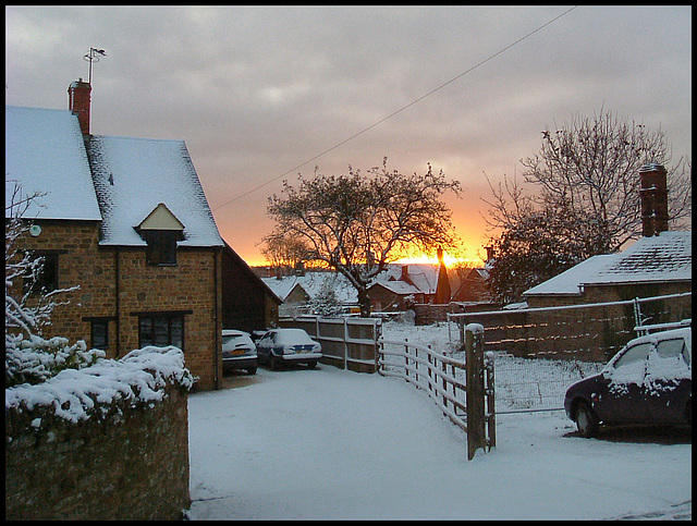 winter sunrise