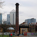 Chimney and Canary Wharf