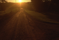 On a country road