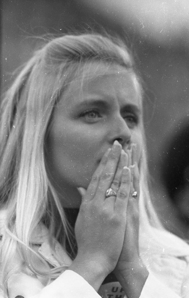 University of Missouri cheerleader, worried