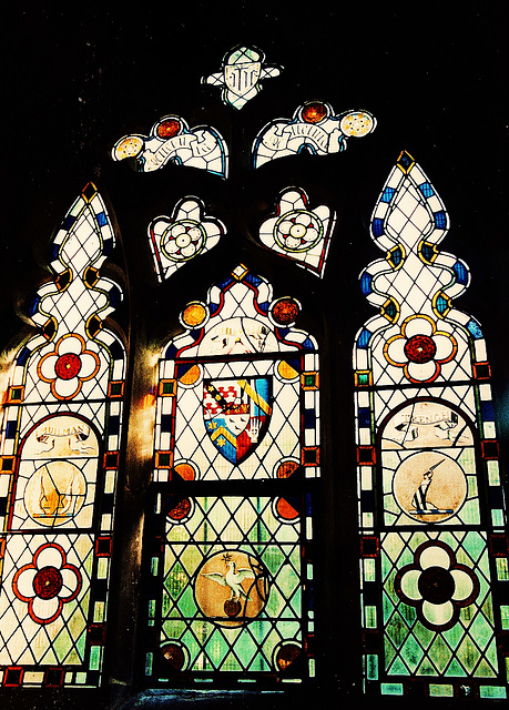 debden heraldic c18 glass