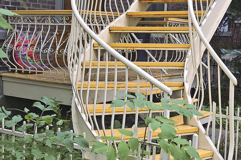 Wrought Iron Staircase – Marquette Street, Montreal
