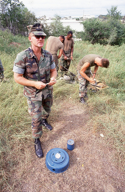 Fortunately, it was a drill -- real mines are green