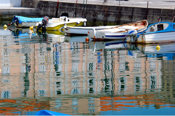 Boats and reflections 1