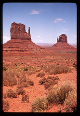 The Mittens, Monument Valley, vertical