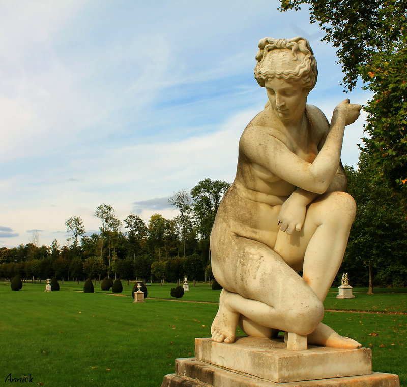 dans le parc de l'abbaye