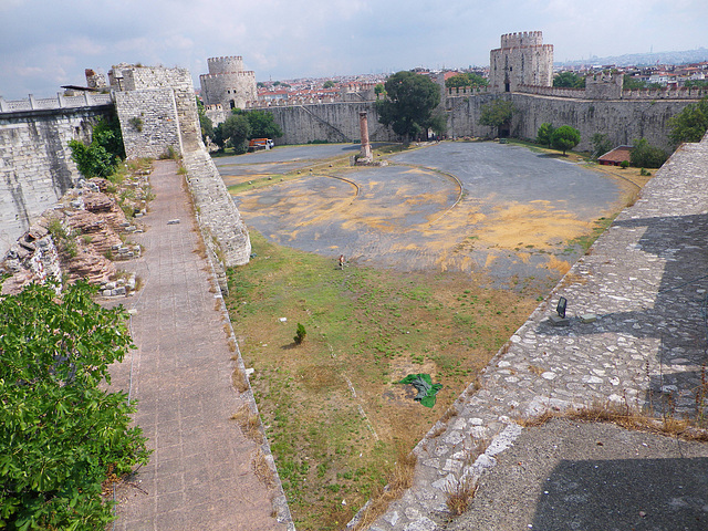 Yedikule vue depuis la tour sud-ouest.