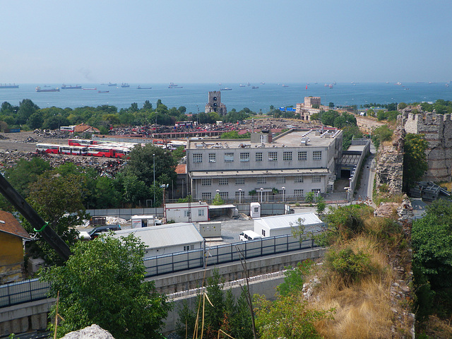 Bosphore depuis les remparts de Yedikule, 1