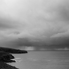 Stormy coastline