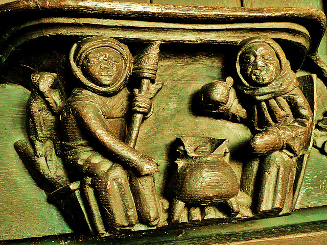 ripple church, worcs, misericord, c15 december, spinning ripple church, worcs, misericord, c15 december, spinning