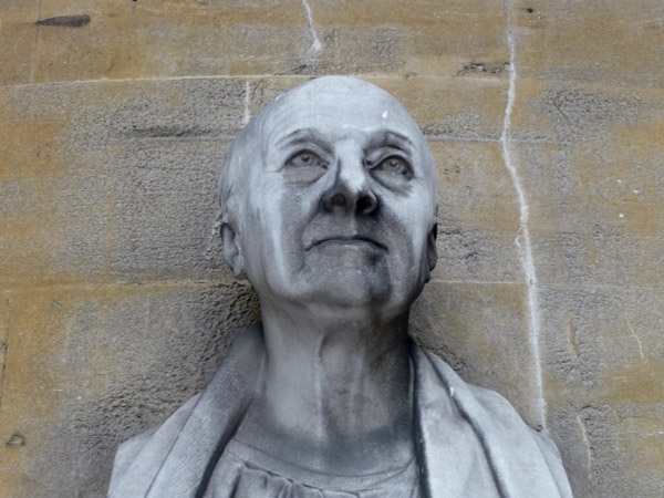 John Nash outside All Souls'