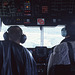 Pilot and copilot as seen from the cabin