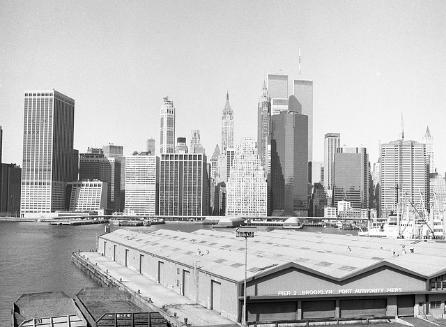 The view from Brooklyn, when there was still a World Trade Center