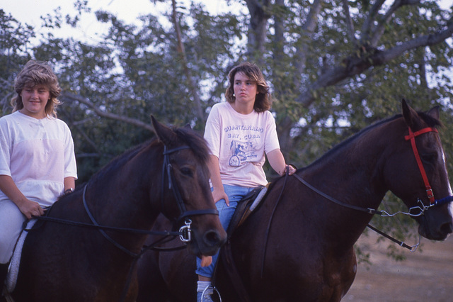 There is a horseback-riding club