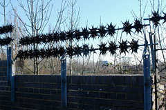 Razor-wire on the bridge