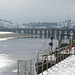 A snowy scene at Bideford quay