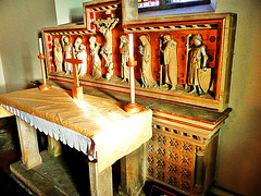 forthampton altar 1300, reredos by burges