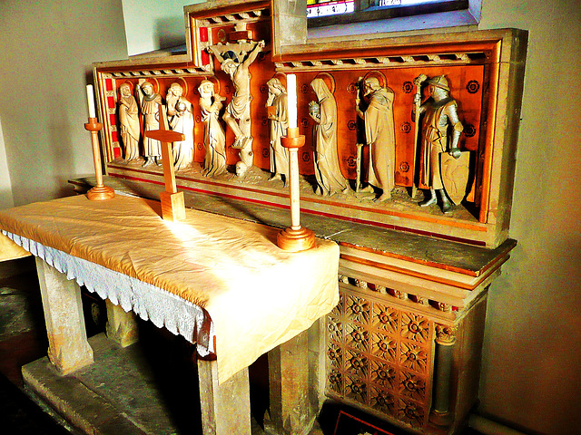 forthampton altar 1300, reredos by burges